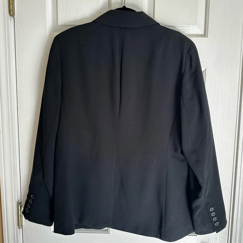 New York & Company | Woman’s One-Button Blazer Sz 14 | Black - Picture 2 of 3